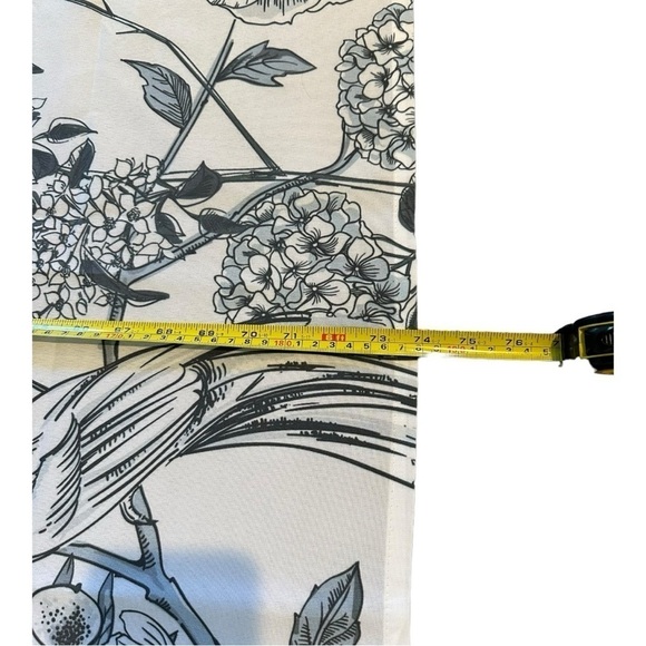 Bird & Toile Floral Pattern Shower Curtain - NEW! - Picture 6 of 9